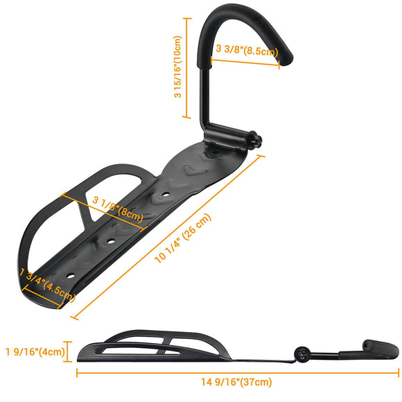 Yescom Bike Rack Garage Vertical Bike Hanger 2 Bike Hook Image