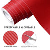 Yescom Carbon Vinyl Wrap Roll 5' x 98' Auto Car 3D Sticker Red