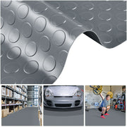 Yescom Garage Floor Mat Vinyl Roll Coin 6.5x19.5 ft, Grey Image