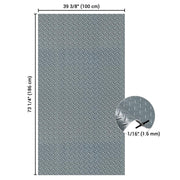 Yescom Garage Floor Mat Vinyl Roll Diamond Gray, 3x6 ft Image