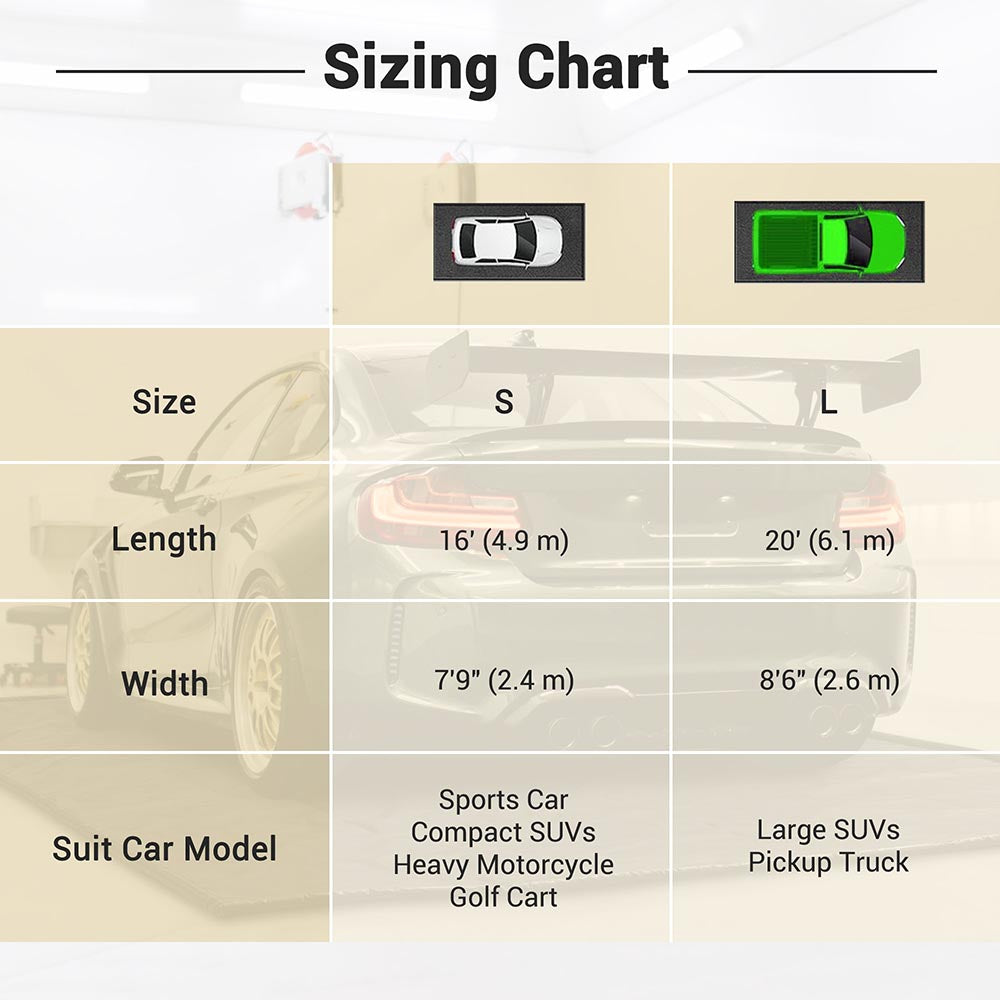 Yescom Garage Floor Containment Mat for Snow 8.5x20ft Image