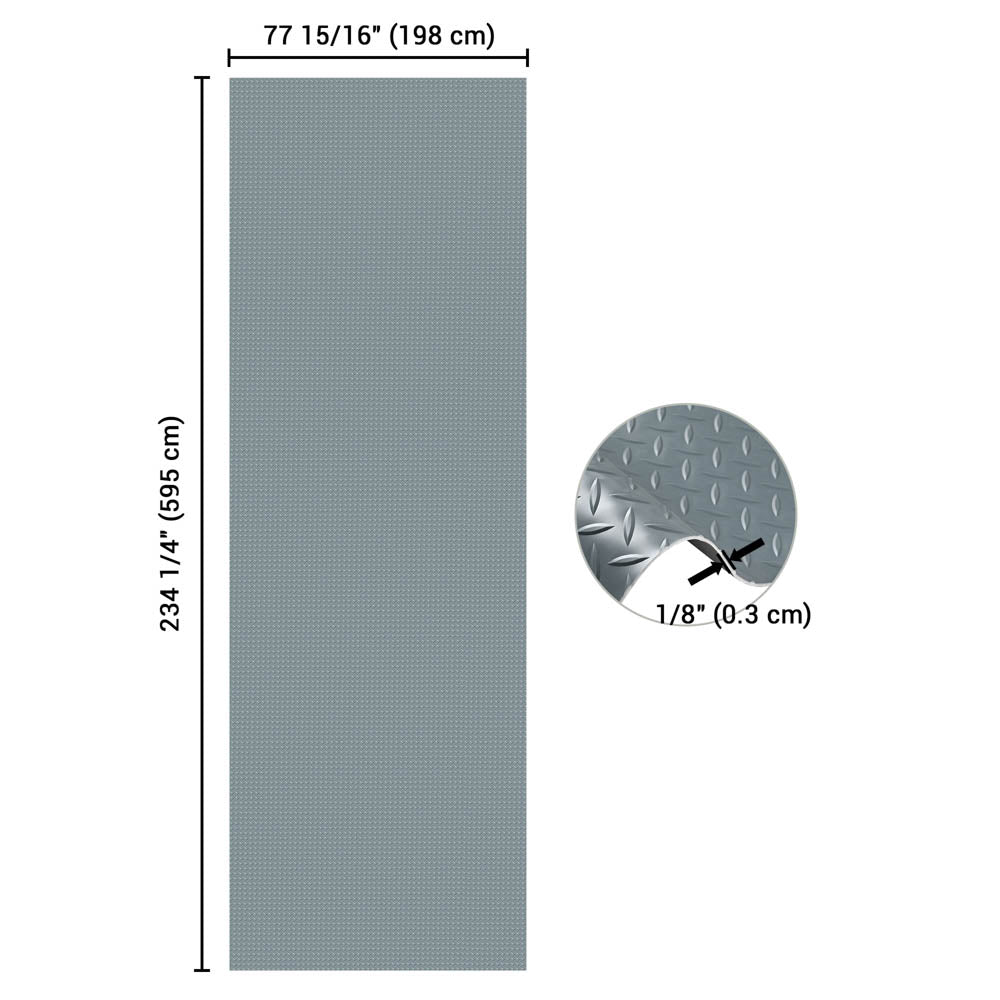 Yescom Vinyl Roll Flooring for Garage Cargo Trailer 19.5x6.5ft (1/8" Thick) Image