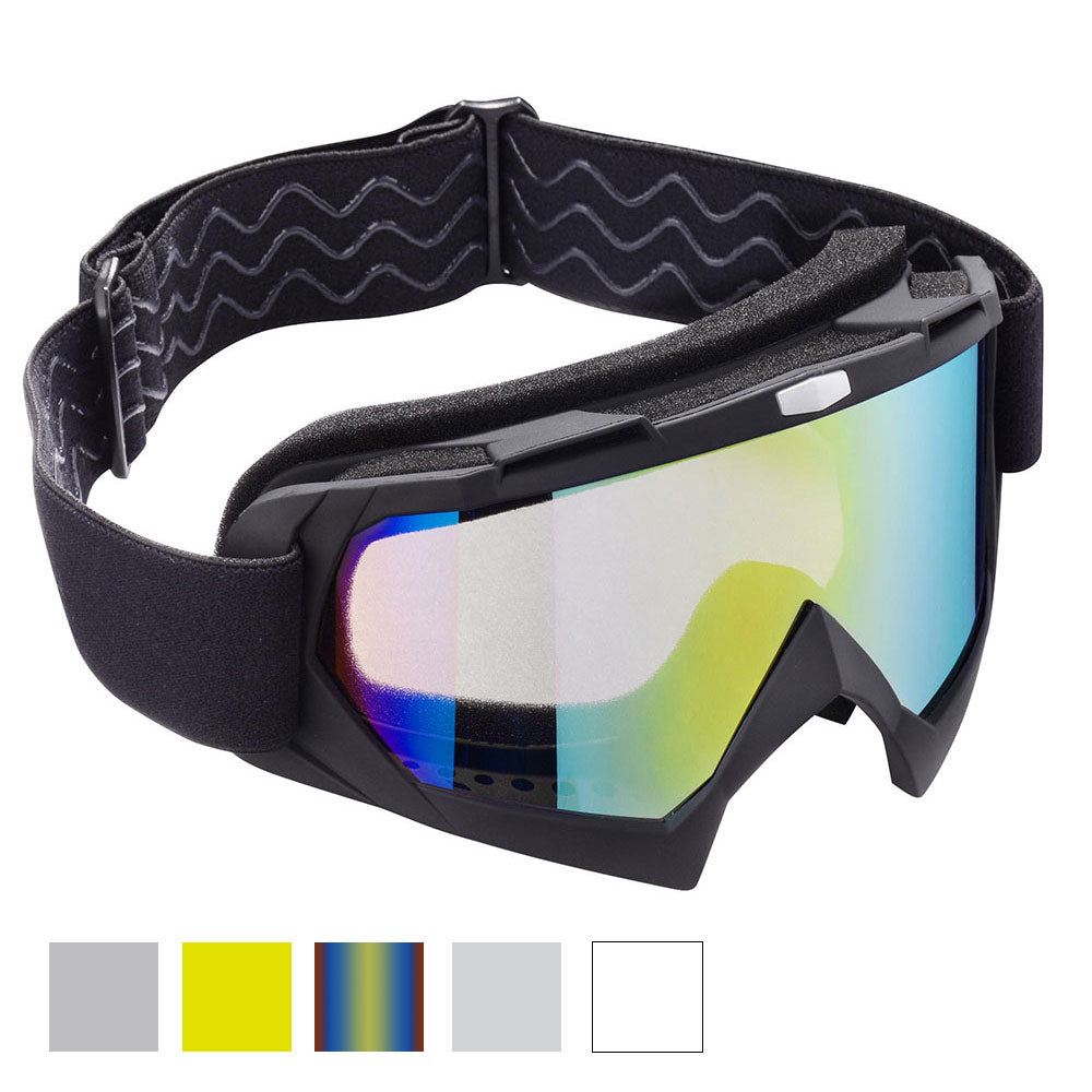 Yescom Dirt Bike Goggles Bendable Motocross ATV Riding Glasses Image