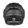 AHR RUN-M3 Modular Helmet Flip Up DOT 2-Visors Matte Black