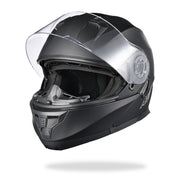 Yescom RUN-M3 Modular Helmet Flip Up DOT 2-Visors Matte Black, M(57-58cm) Image