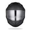 AHR RUN-M3 Modular Helmet Flip Up DOT 2-Visors Matte Black