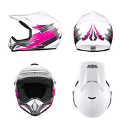 Yescom Dirt Bike Helmet for Youth H-VEN12 DOT Pink Image