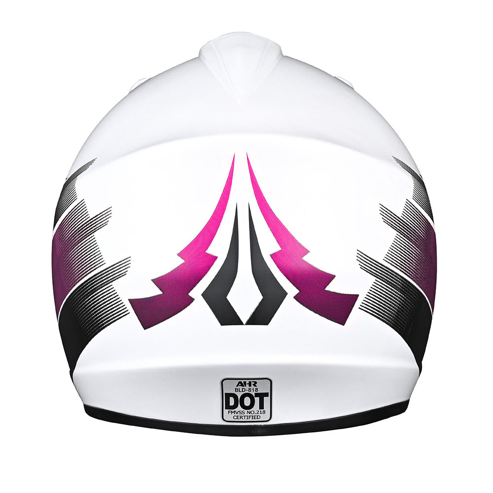 Yescom Dirt Bike Helmet for Youth H-VEN12 DOT Pink, M(51-52cm) Image