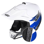 Yescom Dirt Bike Helmet for Youth H-VEN12 DOT Blue Image