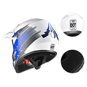 Yescom Dirt Bike Helmet for Youth H-VEN12 DOT Blue Image