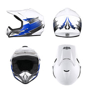 Yescom Dirt Bike Helmet for Youth H-VEN12 DOT Blue Image