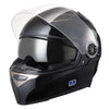 AHR DOT Motorcycle Helmet Full Face Dual Visors Black