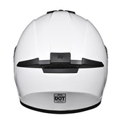 Yescom RUN-F3 DOT Motorcycle Helmet Full White, M(57-58cm) Image