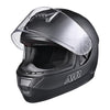 AHR RUN-F3 DOT Motorcycle Helmet Full Matt Black