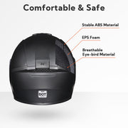 Yescom RUN-F3 DOT Motorcycle Helmet Full Matt Black Image