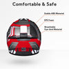 AHR RUN-F3 DOT Motorcycle Helmet Full Face Red