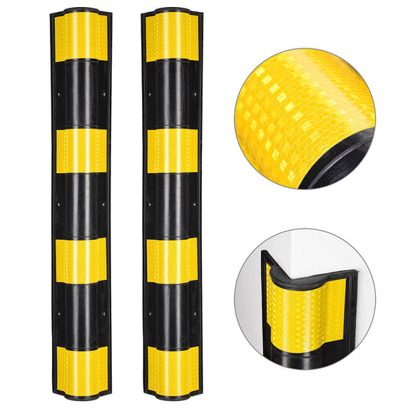 Yescom 2pcs Rubber Corner Guards for Walls Reflective 31