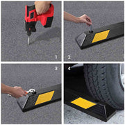 Yescom 22 in Commercial Rubber Parking Stop Block Wheel Tire Curb Image