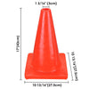 Yescom 6pcs 18-In Road Traffic Safety Cones Fluorescent Red