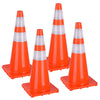 Yescom 4pcs 28-In Road Traffic Safety Cones Reflective Collar