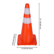 Yescom 4pcs 28-In Road Traffic Safety Cones Reflective Collar Image