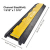 Yescom Cable Ramp Protector Rubber Cable Cover 2-Channel