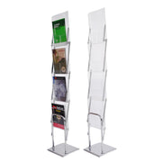 Yescom Collapsible Literature Stand Brochure Rack 4 Pocket w/ Bag Image