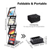 Yescom Collapsible Literature Rack Display Stand 4 Pocket w/ Bag