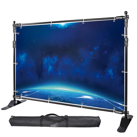 Yescom 8ft Portable Exhibition Jumbo Banner Backdrop Stand Image