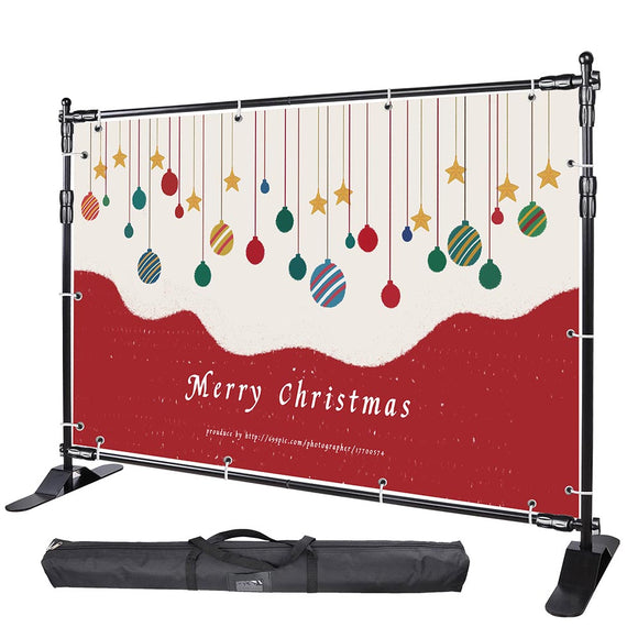 Yescom 10x8 ft Telescopic Trade Show Jumbo Banner Backdrop Stand Image