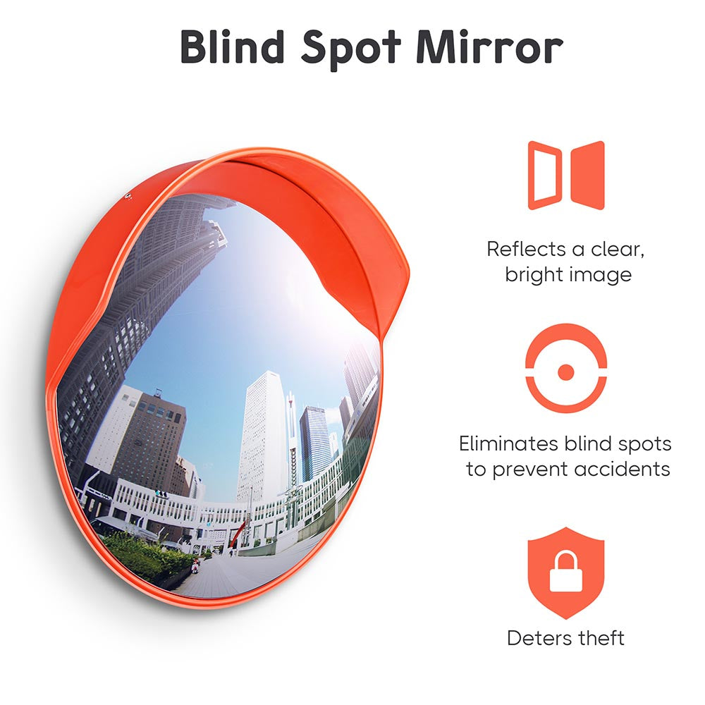 Yescom 23in Convex Mirror Blind Spot Mirror Image