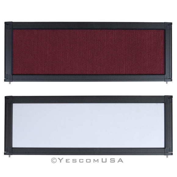 Yescom Trade Show Display Folding Board Header Burgundy Image