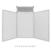 Yescom Trade Show Display Folding Board Header Gray Image