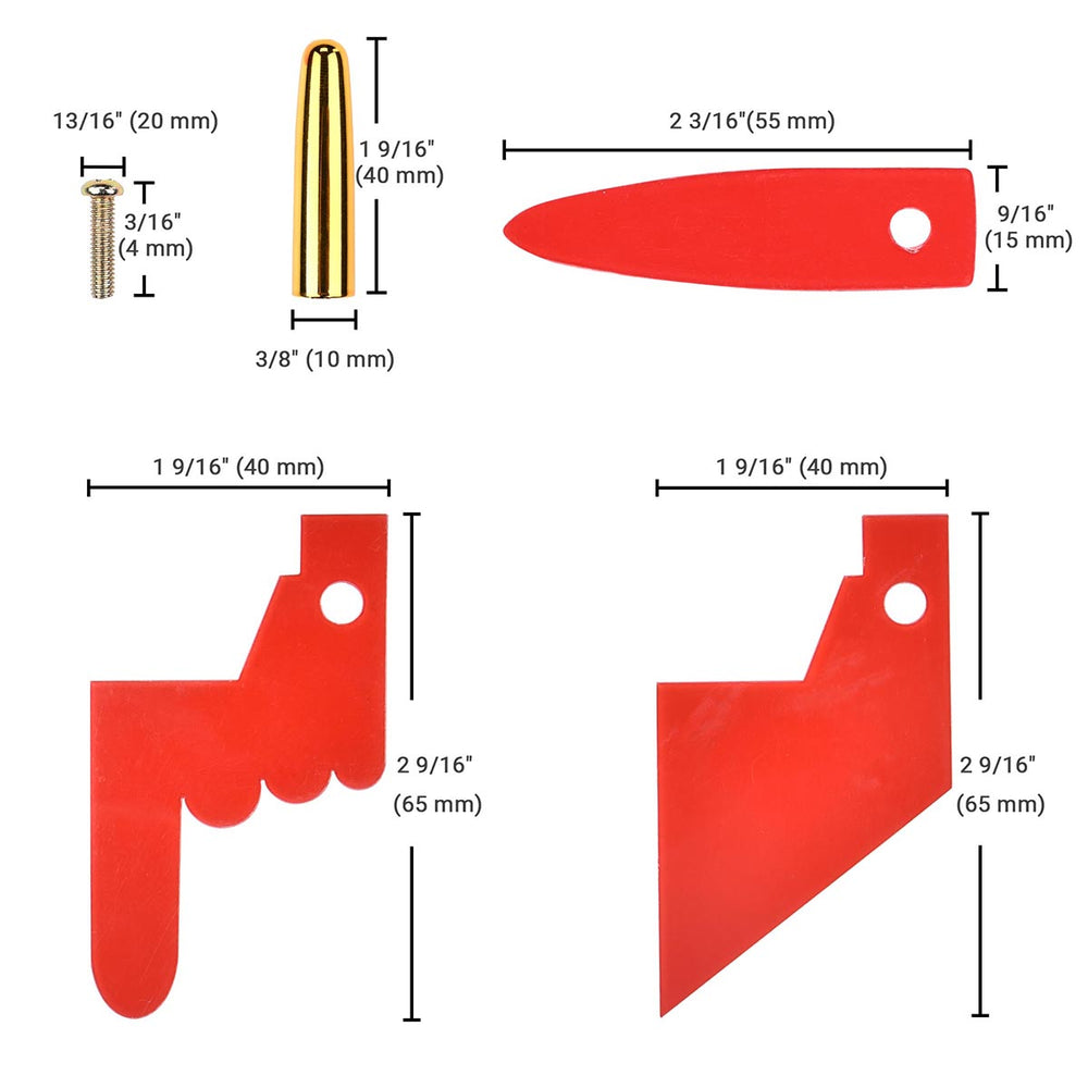 Yescom Pegs & Red Pointer Prize Wheel Replacement Parts Gold Image