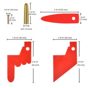 Yescom Pegs & Red Pointer Prize Wheel Replacement Parts Gold Image