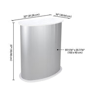 Yescom Trade Show Display Podium Table Counter Stand White Image