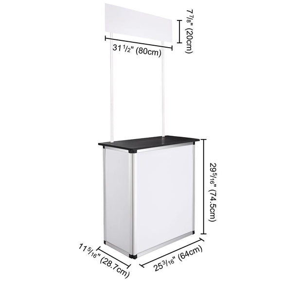 Yescom Foldable Promotional Trade Show Counter Wood Countertop Demo Image