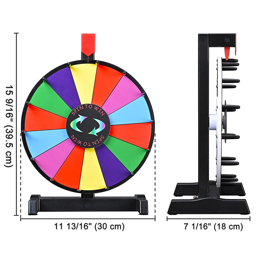 Yescom 12" Tabletop Prize Wheel Color Dry Erase Image