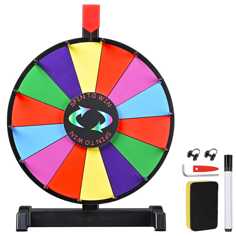 Yescom 12" Tabletop Prize Wheel Color Dry Erase Image