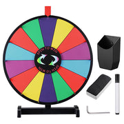 Yescom 18" Tabletop Prize Wheel Dry Erase, Dark Rainbow Image