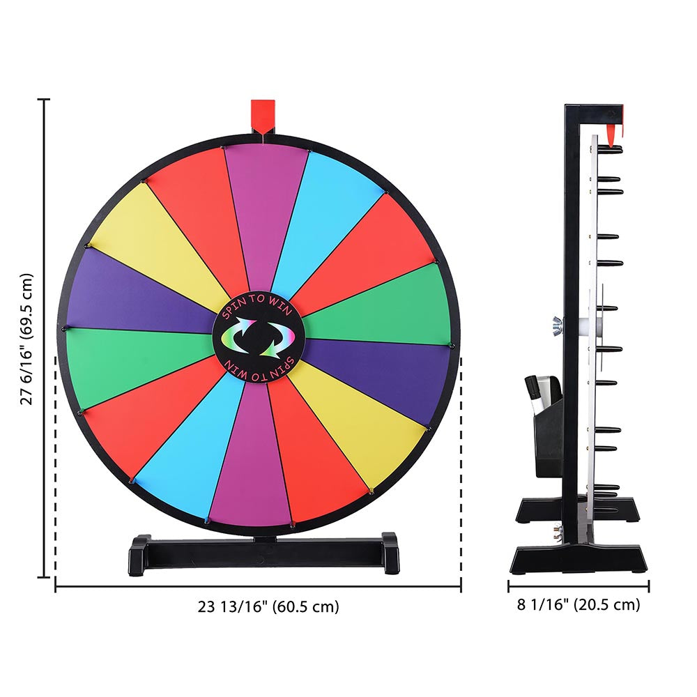 Yescom 24" Tabletop Prize Wheel Colorful Dry Erase Image