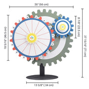 Yescom Gears Spinning Wheel Tabletop, 24" Image