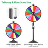 WinSpin 24" 14 Slot Floor Stand Color Clicker Dry Erase Prize Wheel