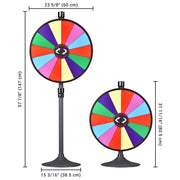 Yescom 24" 14 Slot Floor Stand Color Clicker Dry Erase Prize Wheel Image