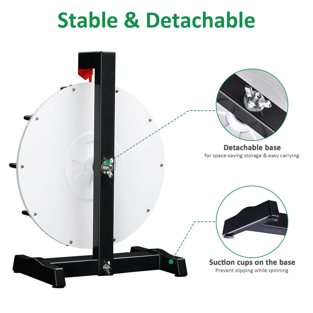 Yescom 12" 10 Slot Custom Prize Wheel Tabletop Image