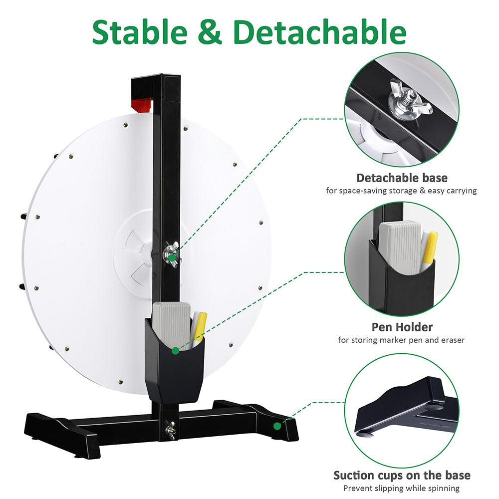 Yescom 15" Prize Wheel Tabletop Floor Stand 12-Slot Image