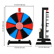 Yescom 15" Prize Wheel Tabletop Floor Stand 12-Slot Image