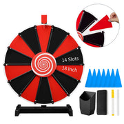 Yescom 18" Tabletop Prize Wheel Dry Erase, Black Image