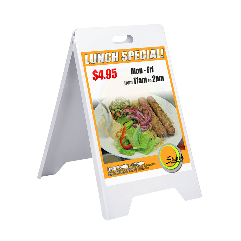 Yescom Dual-Side Sign Frame 19x32 In Sandwich Board w/ Carrying Handle Image