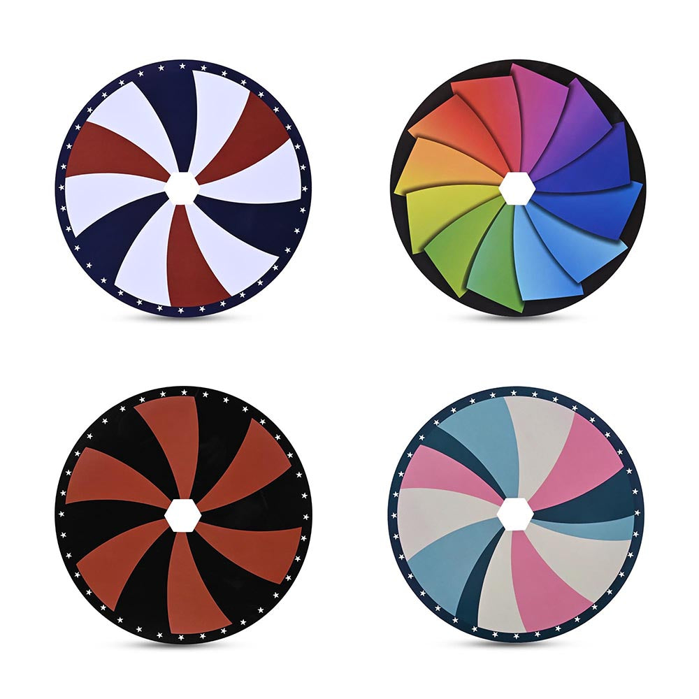 Yescom 12" Personalized Prize Wheel Templates(4x) Image